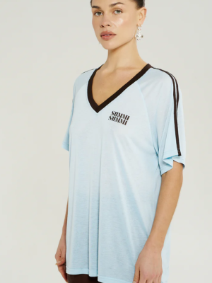 V Neck Jersey Tee Icel Ice