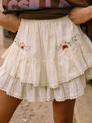 Reka Embroided Fae Frill Skort