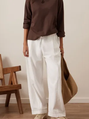 Jessie Barrel Pant Fresh Ecru