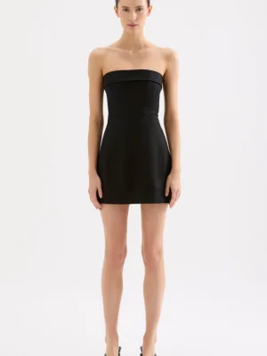 Lyra Linen Dress Black