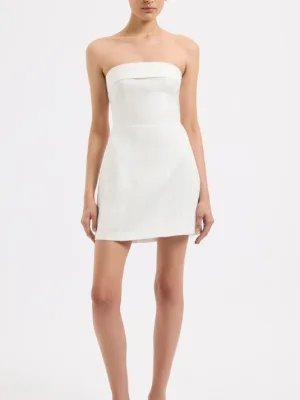 Lyra Linen Dress White