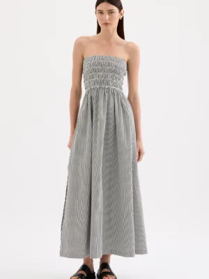 Quinn Maxi Dress Black Stripe