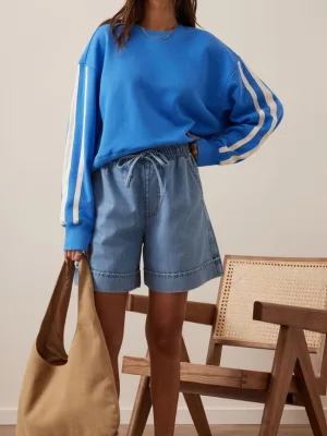 Andie Drawstring Short Vintage Blue