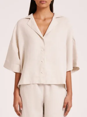 Lounge Linen Shirt - Natural