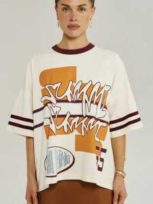 Bordeaux 55 Tee Vintage White Viw