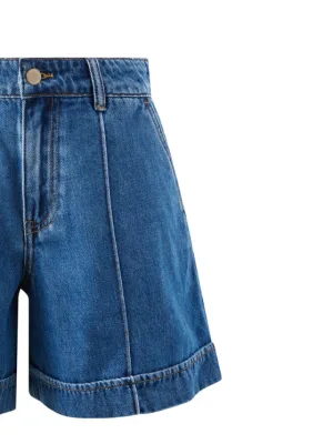 Juno Seamed Short Fresh Indigo