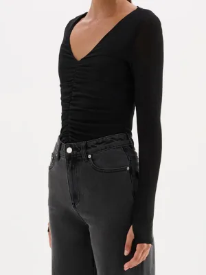 Gigi Mesh Top - Black