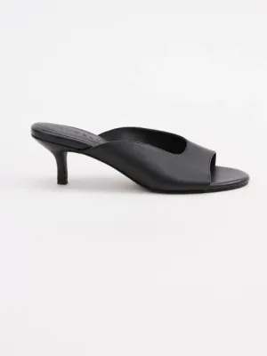 Elodie Heeled Mule Black