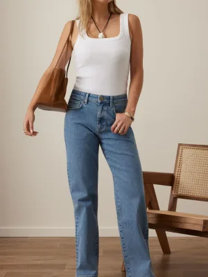 Sydney Straight Leg Jean Vintage Blue