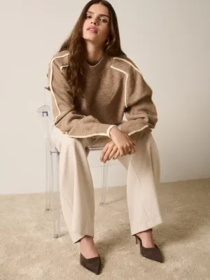 Getaway Sweater Mocha/Ivory