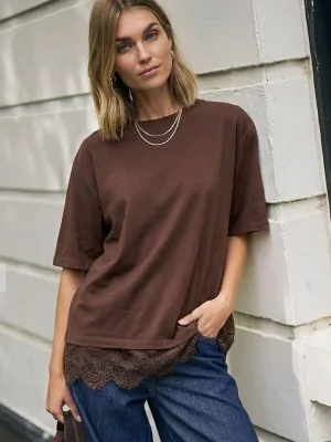 Lacey Tee Chocolate