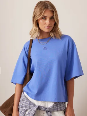 Pheobe Premium Tee Vintage Blue