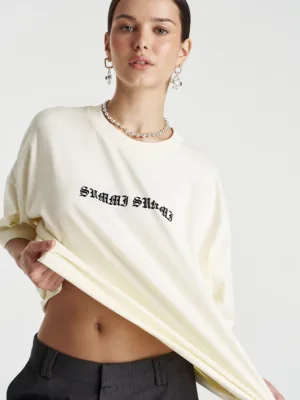 Butterfly SS Tee - Vanilla