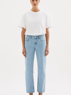 Organic Straight Leg Jean Soft Blue
