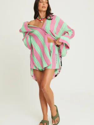 The Don Julio Shirt Pop Stripe Green