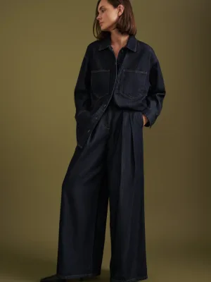 Vita Denim Overshirt Deep Blue