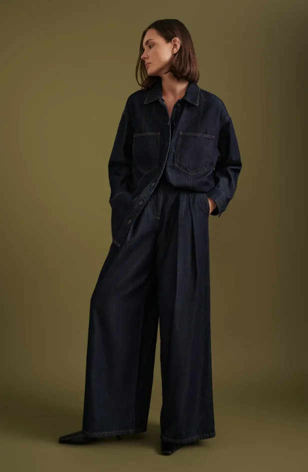 Vita Denim Overshirt Deep Blue