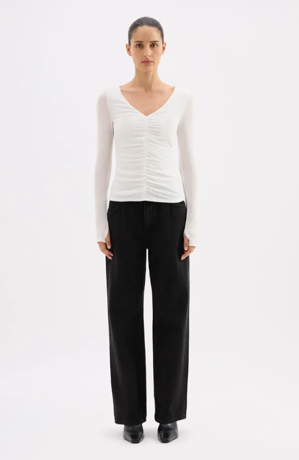 Gigi Mesh Top Salt