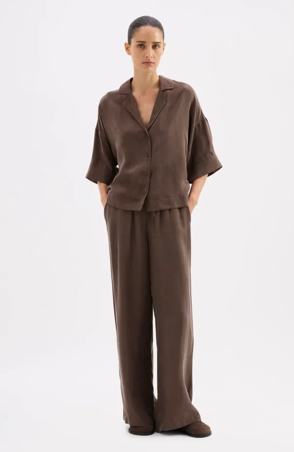 Rika Cupro Pant Walnut