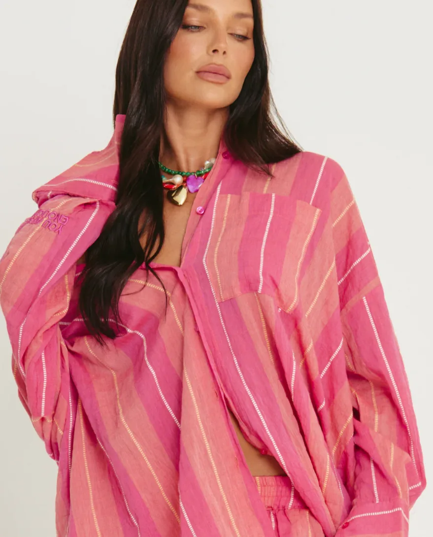 The Don Julio Shirt Pop Stripe Peach