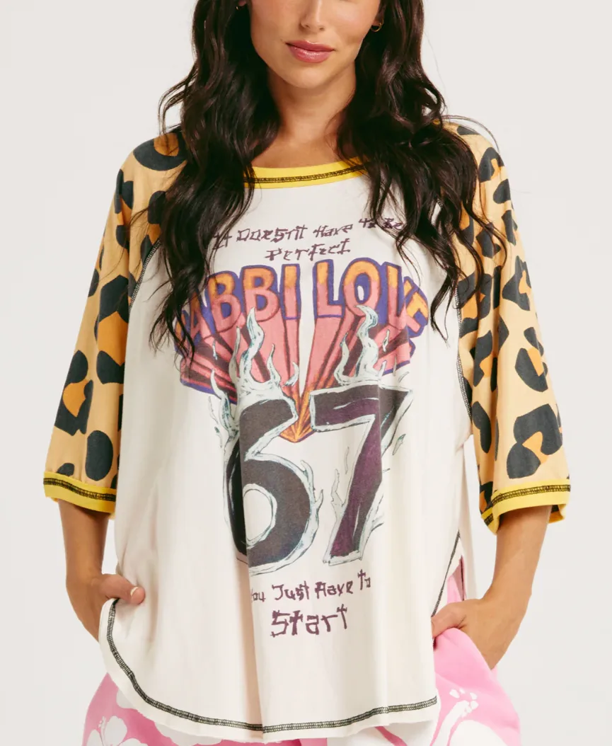 The 67 Raglan Tee Leopard