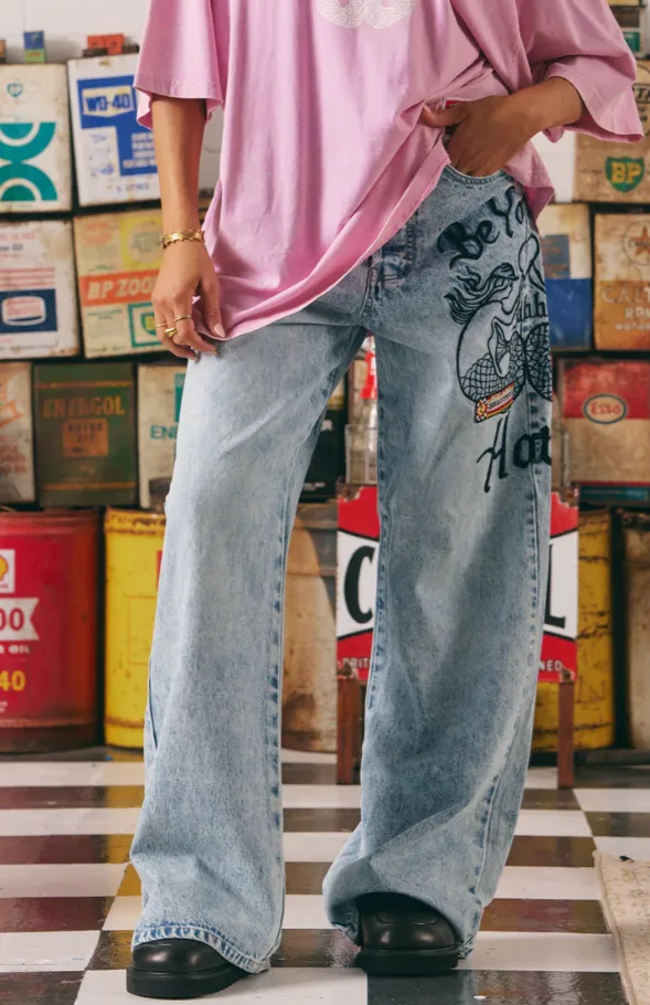 Mermaid Racing Denim Jeans