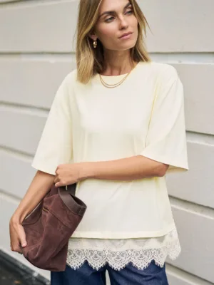 Lacey Tee Marshmallow