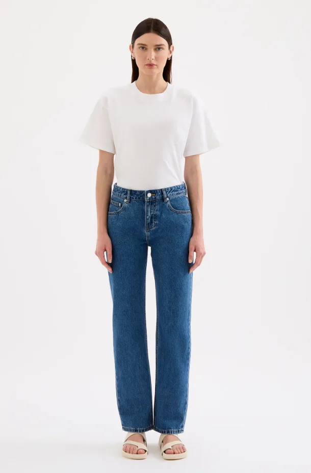 Organic Straight Leg Jean - Royal Blue