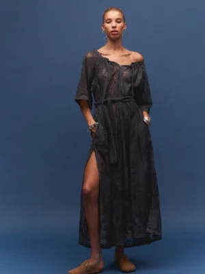 Midnight Lace Primavera Maxi Dress