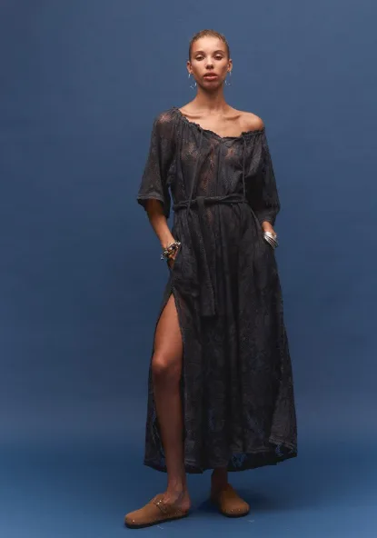 Midnight Lace Primavera Maxi Dress