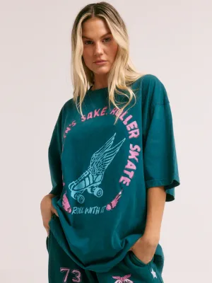 Skate Don't Hate Tee - Teal