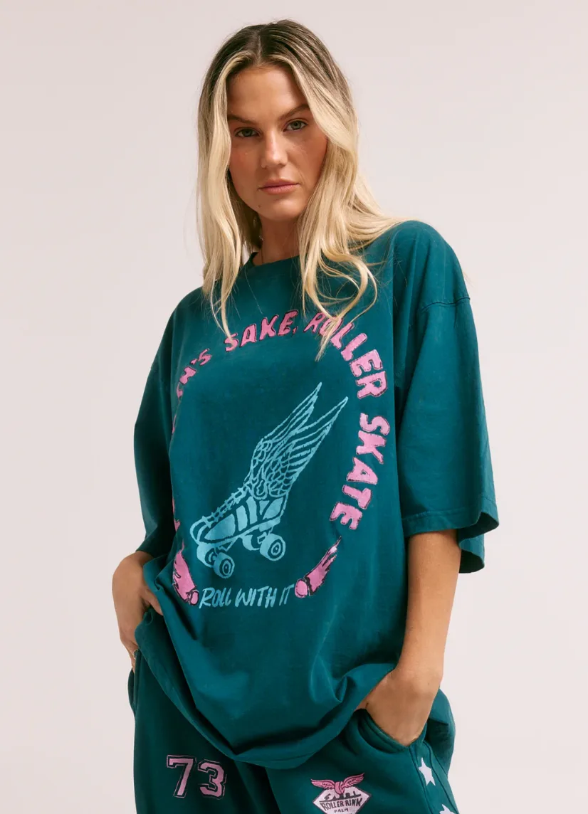 Skate Don't Hate Tee - Teal