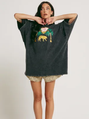 Elephant Safari Tee - Black