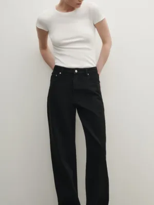 Organic Relaxed Leg Jean - Vintage Black