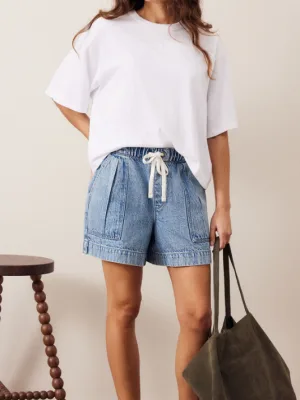 Darcy Relaxed Everyday Short Washed Vintage Blue