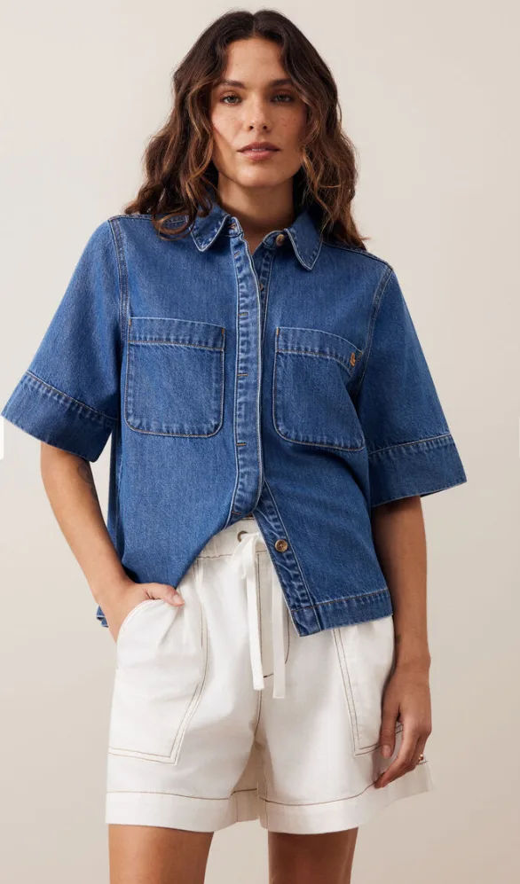 Darcy Relaxed Everyday Short New Ecru