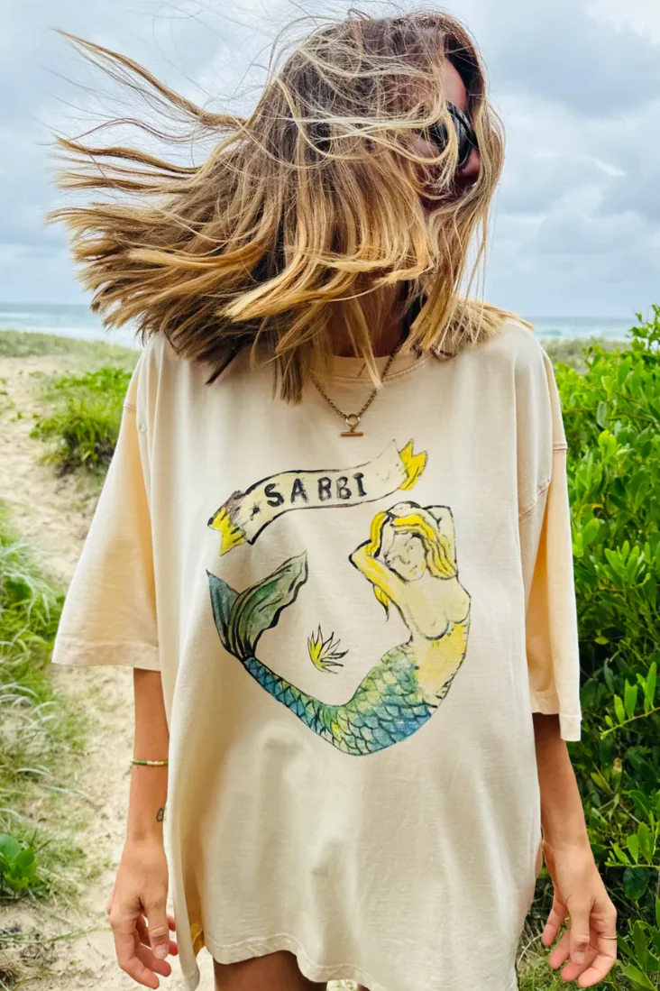 Mermaid Tee - Cream