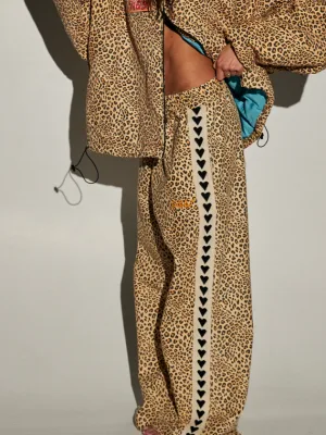 The Raving Hearts Pants Drill - Leopard