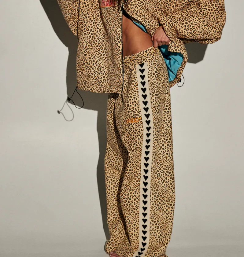 The Raving Hearts Pants Drill - Leopard