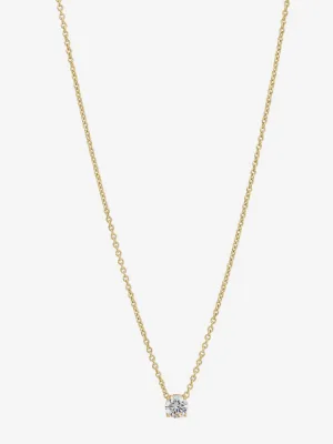 Allegra Gold Clear Necklace