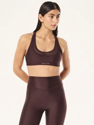 Fusion Sports Bra - Dark Plum