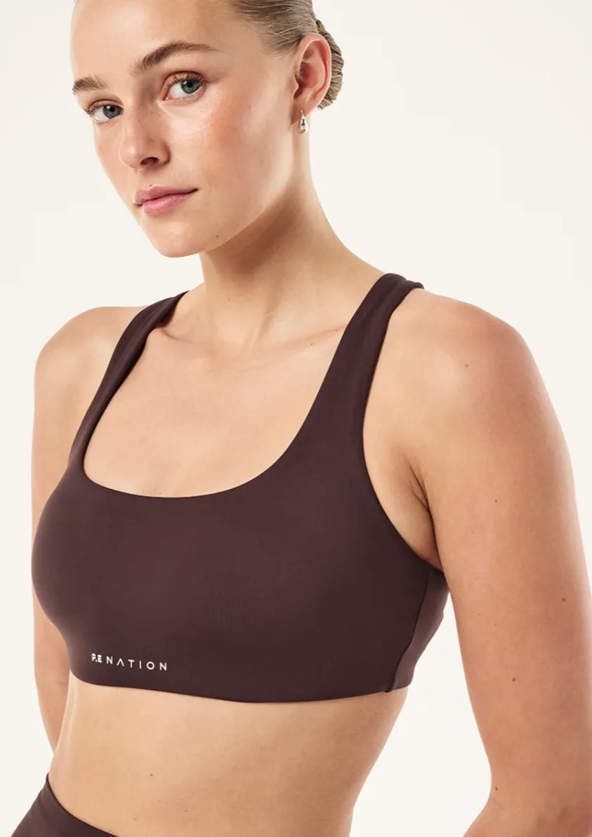 Signature Scoop Sports Bra - Dark Plum