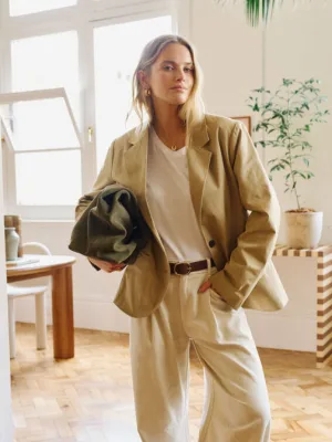 Aggie Boxie Blazer Summer Taupe