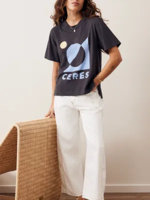 Stevie Slouchy Tee Phantom Ceres Moon