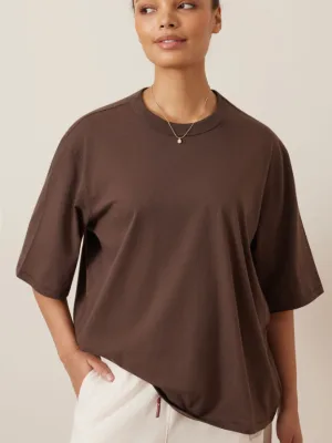 Luna Relaxed Tee Brunette