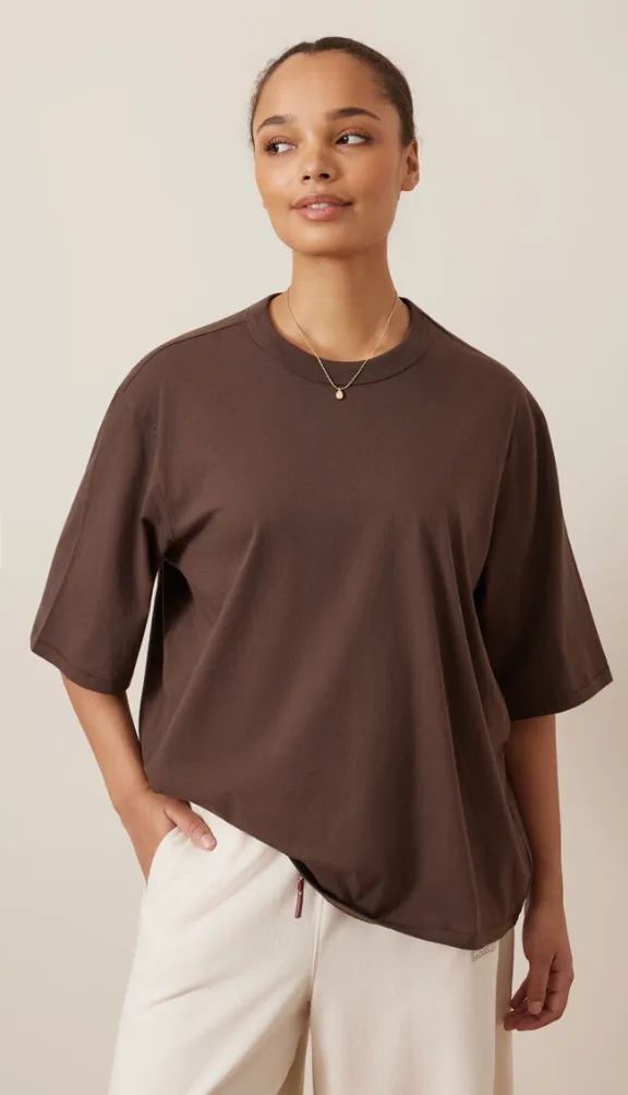 Luna Relaxed Tee Brunette