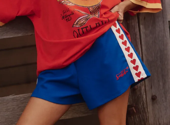 The Mini Hearts Shorts Blue