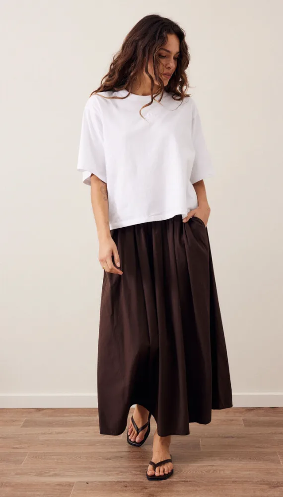 Florence Maxi Skirt Chocolate
