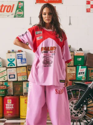 Mermaid Racing Tee Pink
