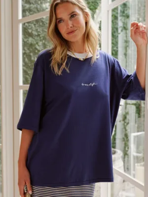 Luna Relaxed Tee Prussian Blue